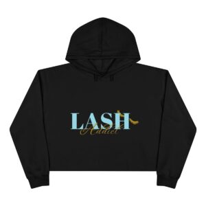 Lash Addict Crop Hoodie
