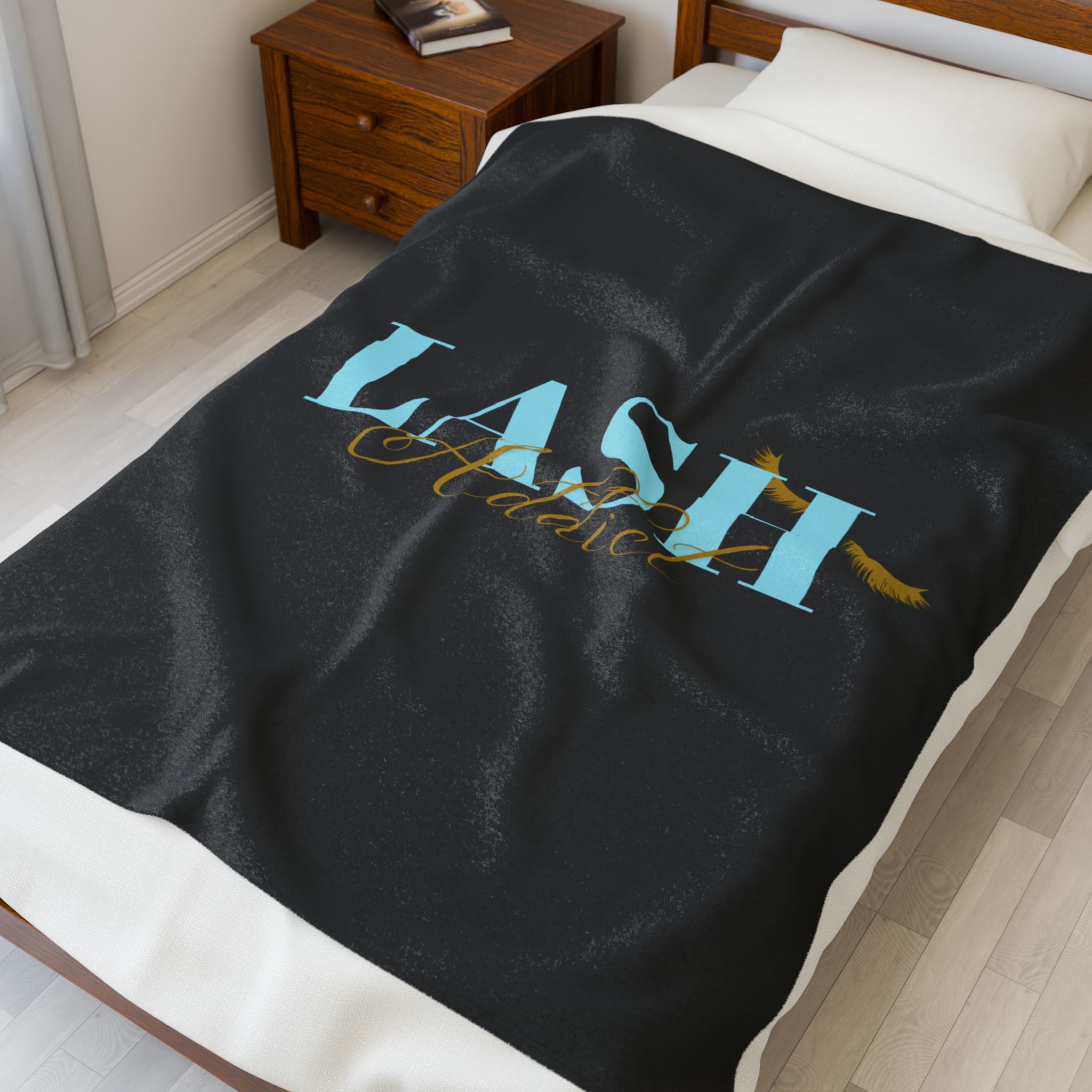 Lash Addict throw Blanket - Image 2