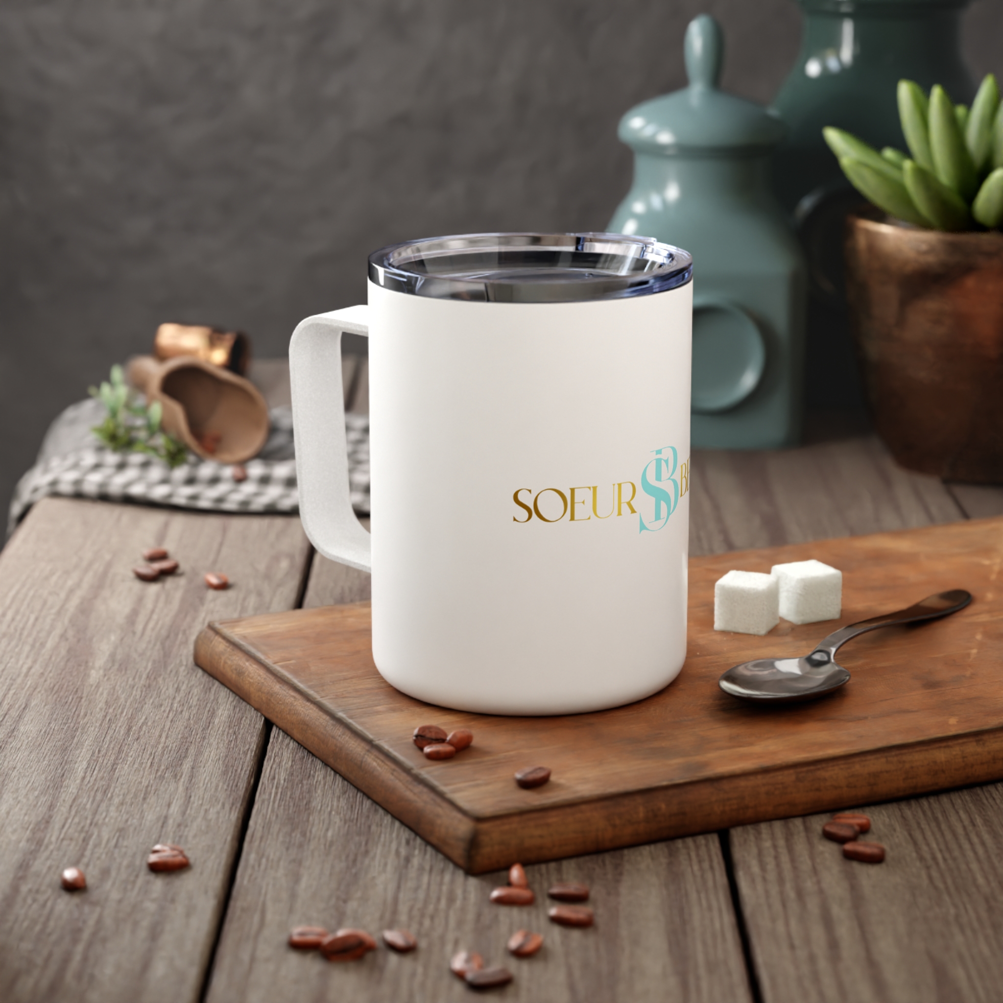 Soeur Beauty Insulated Coffee Mug, 10oz - Image 2